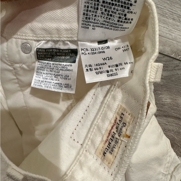 Levi’s Premium 501 Women’s Shorts - White - Picture 7 of 7